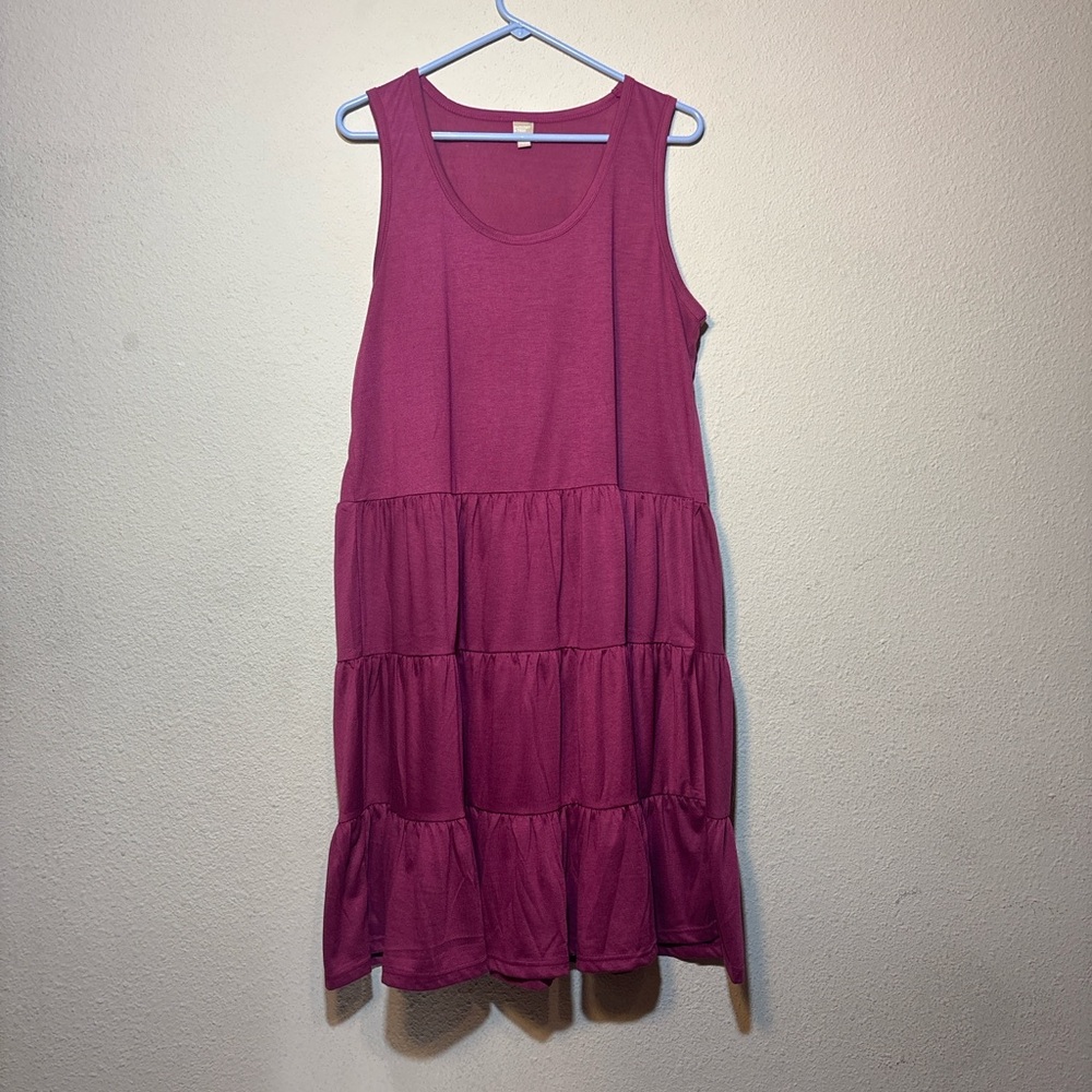 Summer & Rose Fuchsia Sleeveless Midi Dress